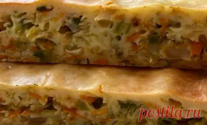 Заливной пирог с капустой на сметане простой рецепт пошаговый Как сделать Заливной пирог с капустой на сметане рецепт простой в духовке. Начинка: Капуста-250-300 гр Морковь-1 средняя Укроп Лук зелёный Соль Специи Тесто: Яйцо-4 шт Сметана-100 гр Соль-0,5 ч.ложки Разрыхлитель-1 ч.ложка Мука-120-150 гр CUsND6TIntT У меня форма на 1,5 литра Капусту тонко
