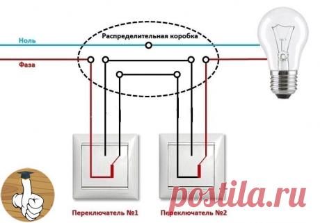 обычный проходной выключатель,устанавливается на лестницах ,спальнях,длинных коридорах и т.п.
Берите себе на заметку