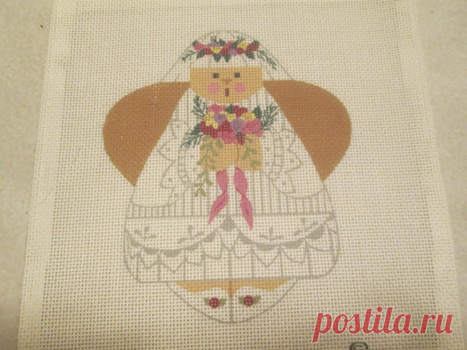 Wedding Angel-Igc-Needlepoint Canvas • $9.39 WEDDING ANGEL-IGC-NEEDLEPOINT CANVAS - $9.39. Wedding Angel needlepoint canvas by IGC. 18 mesh. Image size 4 1/2