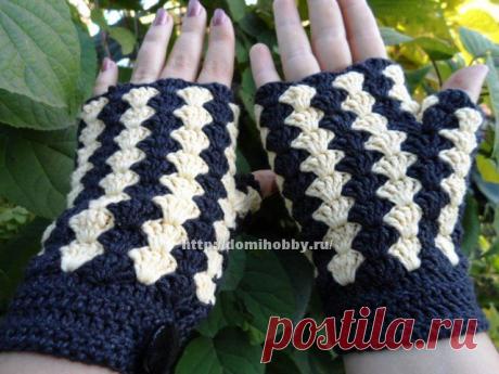 митенки крючком