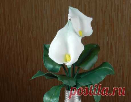 Мастер-класс: белые каллы из холодного фарфора