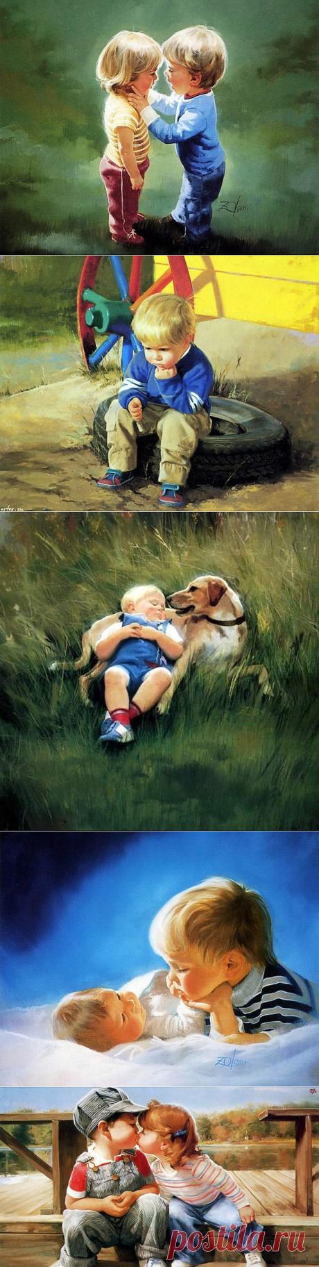Цветы жизни на картинах Дональда Золана.