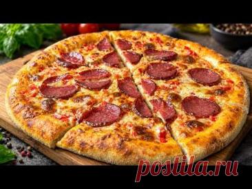 Я в ШОКЕ от этого ТЕСТА! 🍕 Пицца вкуснее, чем в пиццерии — ИДЕАЛЬНОЕ тесто с ШИКАРНЫМИ бортиками