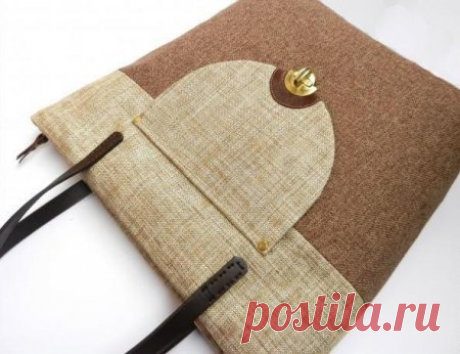 Как сшить сумку с клапаном из ткани своими руками: выкройка с описанием