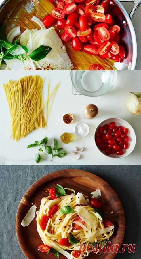 Паста с соусом в одной сковороде всего за 9 минут—гениальный рецепт!