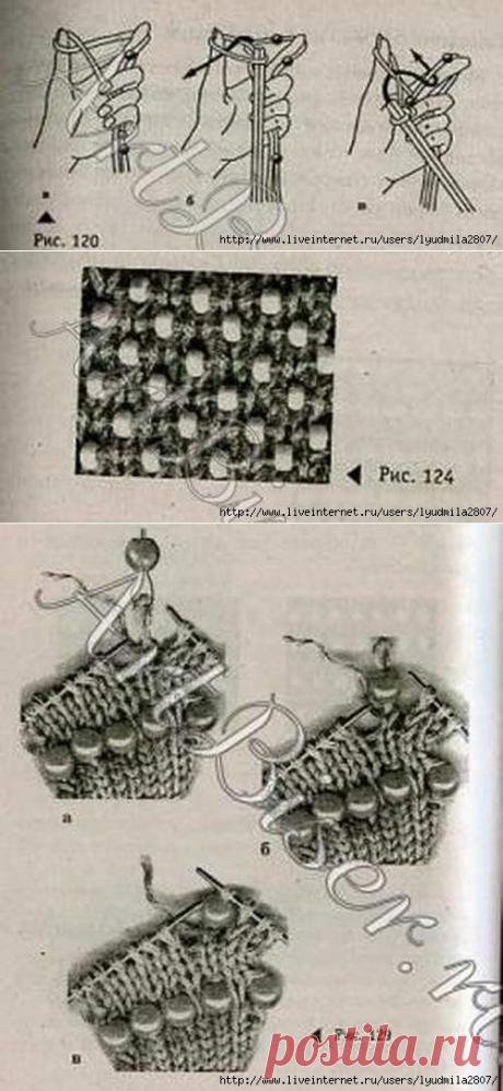 Вязание на спицах с бисером