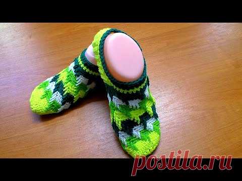 Носочки  крючком очень  быстро вяжутся