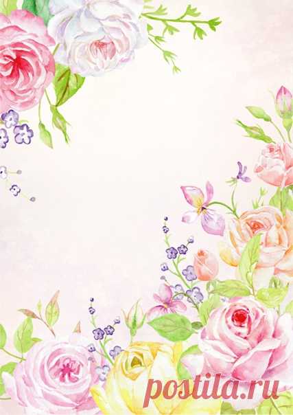 Цветочные фоны для творчества