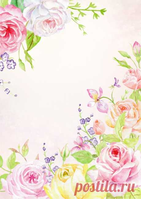Цветочные фоны для творчества
