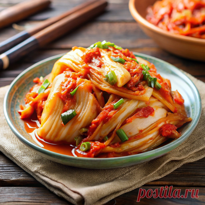 Кимчи по-корейски из пекинской капусты: традиционный рецепт с оригинальной подачей | Простые рецепты | Дзен