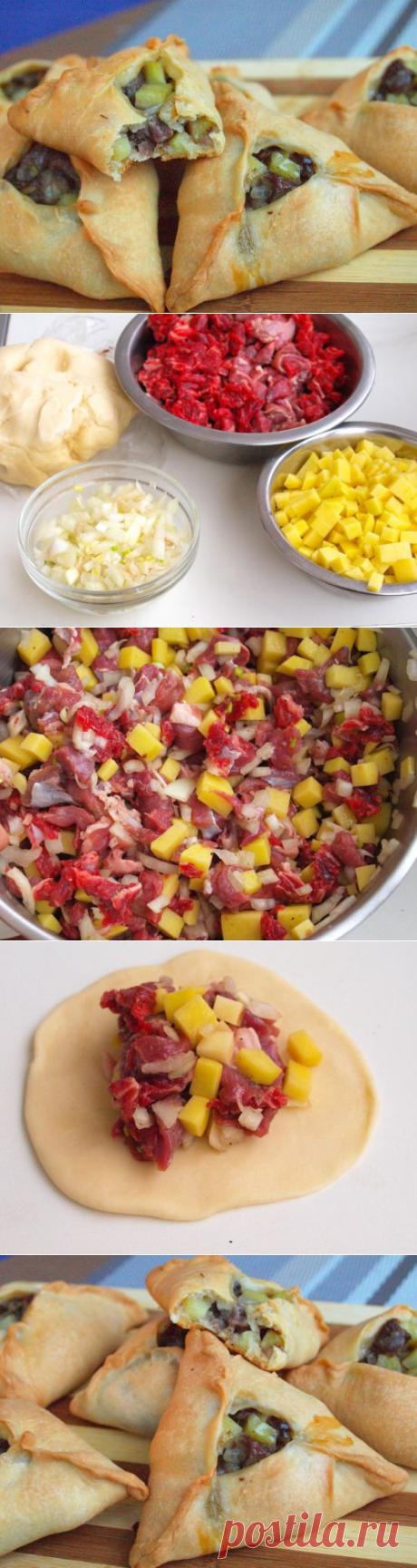 Эчпомак - традиционные татарские пирожки, сытные и сочные