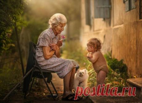 15 фото, на которых запечатлены счастливые моменты общения бабушек и дедушек с внуками