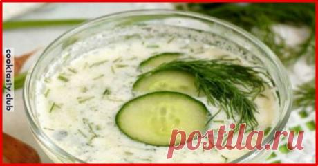 Огуречный суп на кефире с зеленью . Милая Я