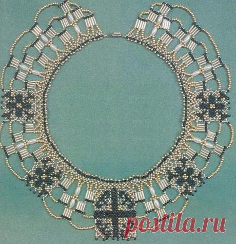 Колье из бисера самодельно. Бесплатная схема колье из бисера | Все о рукоделии: схемы, мастер классы, идеи на сайте labhousehold.com
