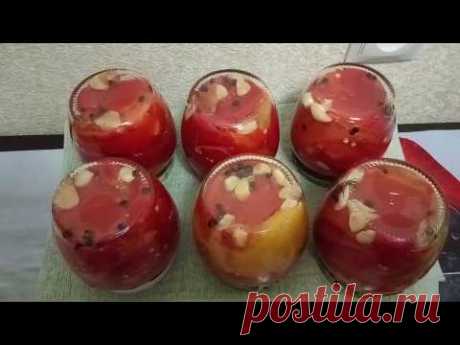 Запеченный перец с чесноком - очень вкусная заготовка!