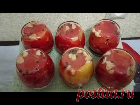 Запеченный перец с чесноком - очень вкусная заготовка!