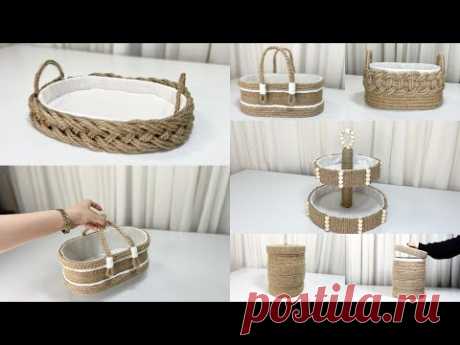 5 GENIUS IDEAS FROM CARDBOARD AND JUTE ! SUPER IDEA FOR NEW HOME DECOR😍DIY