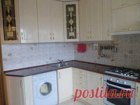 Кухня цвет слоновой кости.