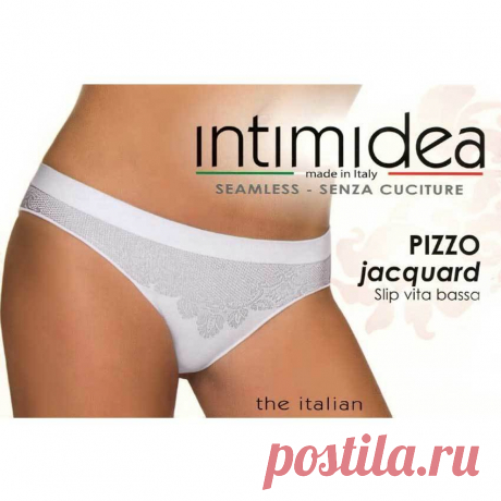 Трусы Slip Vita Bassa Pizzo Jacquard Intimidea купить в интернет магазине Intimidea