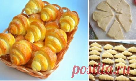 РЕЦЕПТ ДНЯ – СОЛОДКІ РОГАЛИКИ З ДУЖЕ СМАЧНОГО ТІСТА!