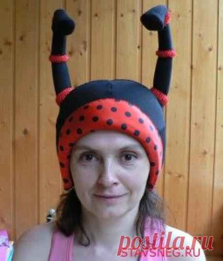 Шапочка для божьей коровки Милы из мультфильма “Лунтик”