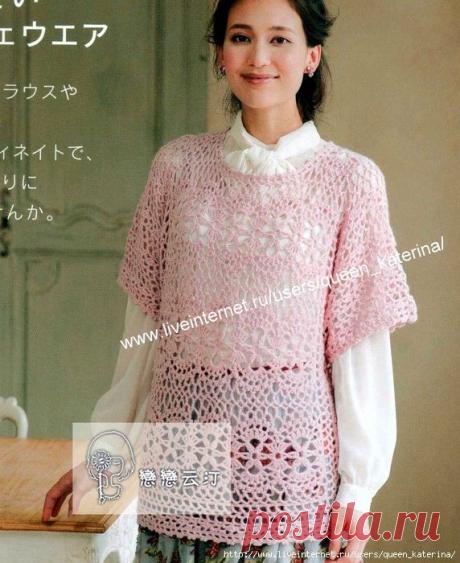 Туника из ажурных полос