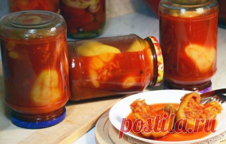 Перец, фаршированный с рисом на зиму