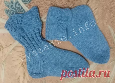 Носки с отворотом. | Vyazanie.info | Яндекс Дзен