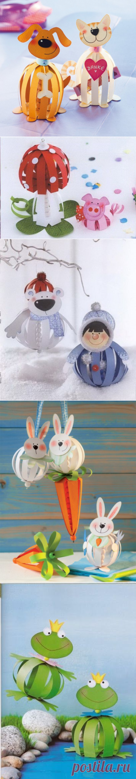 Забавные поделки с детьми из бумаги (8 фото) | WmnDay.ru - Handmade, фитнес, интерьеры