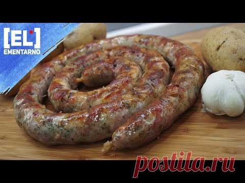 Домашняя Колбаса УКРАИНСКАЯ С ЧЕСНОКОМ из Свинины Рецепт КАК ПРИГОТОВИТЬ ДОМАШНЮЮ КОЛБАСУ