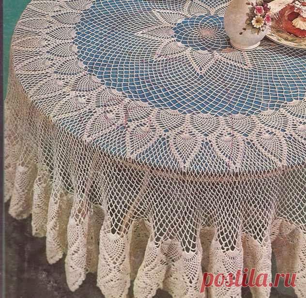 Ажурная скатерть крючком - Nebka.Ru