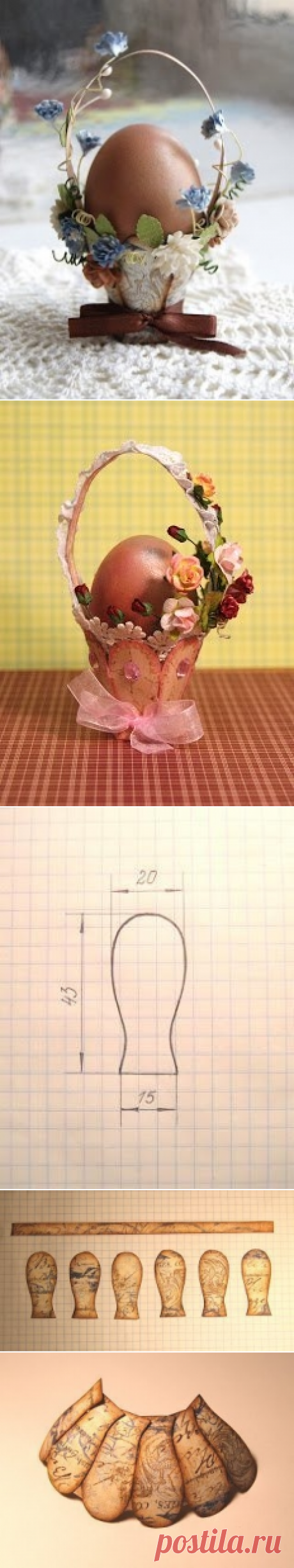 Корзиночка к пасхе. МК.