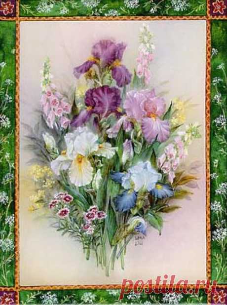 Lena Liu's "Iris Bouquet" Limited Edition Art