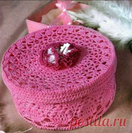 ​Вязаная шкатулка