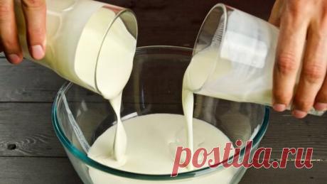 Просто смешав кефир со сметаной, через 2 дня вы сразите всех за столом | Время обеда  | Дзен