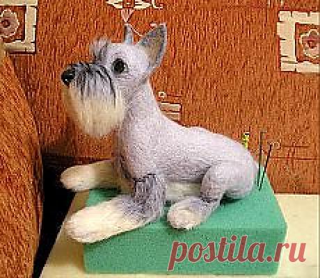 Этапы создания войлочной собачки - Ярмарка Мастеров - ручная работа, handmade