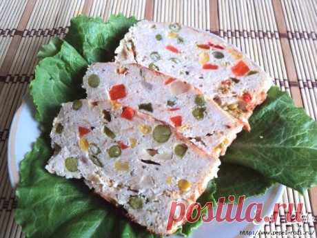 Бесподобный куриный террин с сыром и овощами!