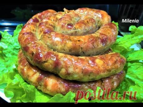 Домашняя Колбаса ПРАЗДНИЧНАЯ без нитритной соли. Эту колбасу обожают все! Минимум ингредиентов.