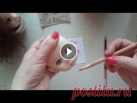 Lenasdoll МК объемная голова ч 5 Обучающий мастер класс по объемной голове подходит к завершению. Что бы личико начало оживать нанесем немного тонировки, сделаем ушки. Присоединяйтесь...