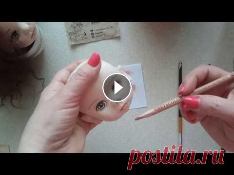 Lenasdoll МК объемная голова ч 5 Обучающий мастер класс по объемной голове подходит к завершению. Что бы личико начало оживать нанесем немного тонировки, сделаем ушки. Присоединяйтесь...