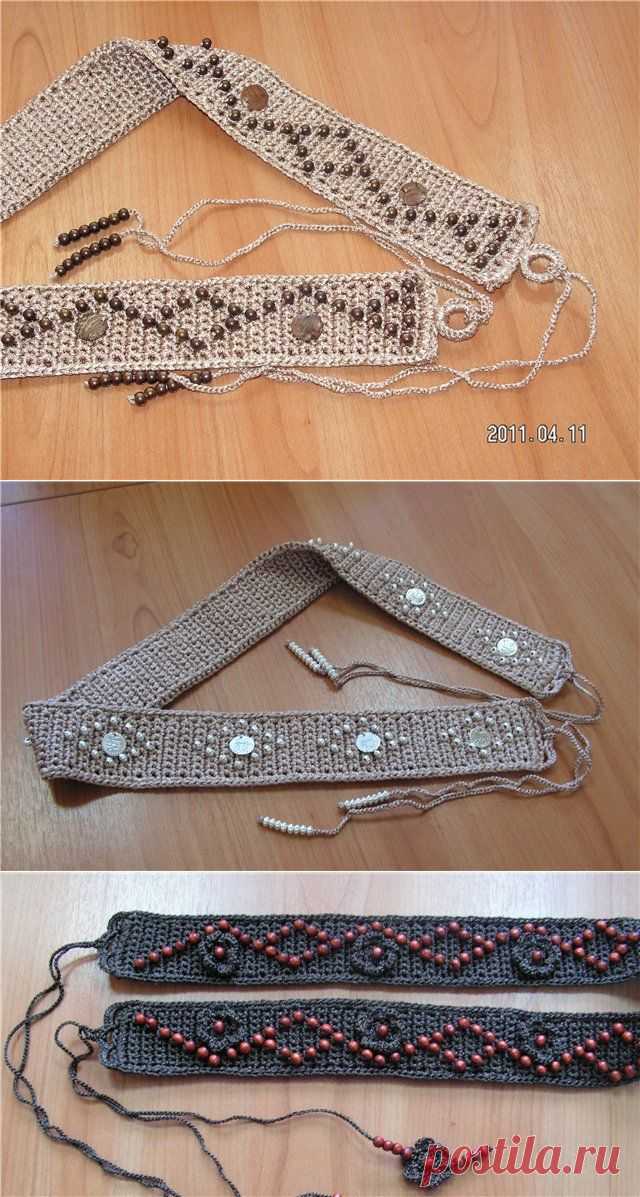 Вязаные пояса