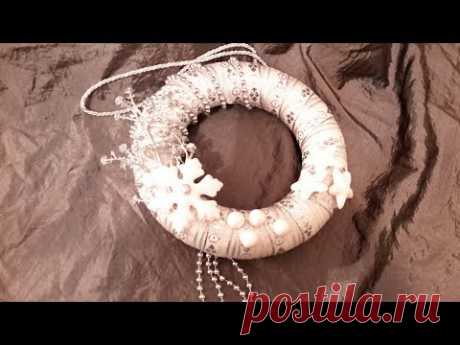 ЗИМНИЙ  DIY ДЕЛАЕМ ВЕНОК ..🌟🌟🌟.WINTER DIY WEAR