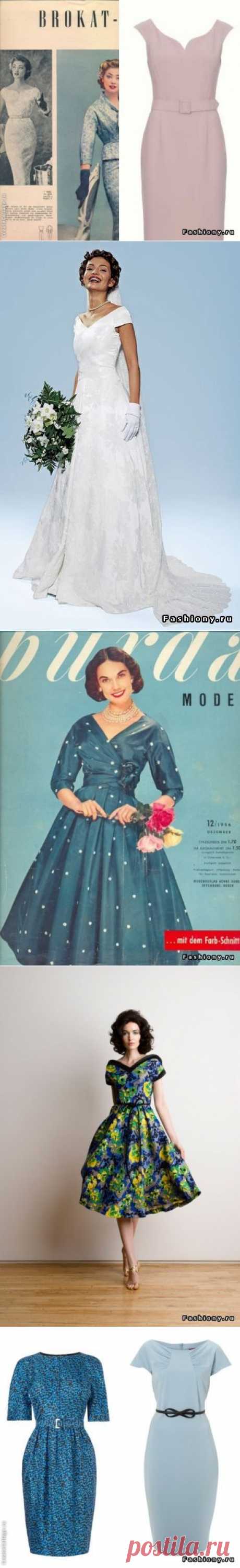 Крой 1954-1957 или мода 50-х (часть 2) / платья 60 х годов выкройка