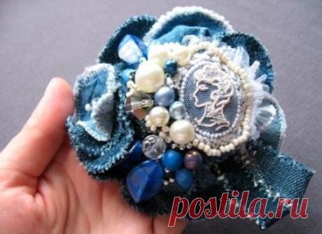 Интересные поделки из джинса