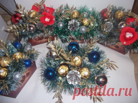 сладкие букетики / Поделки из бумаги / Другие поделки из бумаги и картона