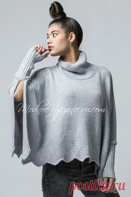 Великолепное MOFU PONCHO с переводом вязания - Modnoe Vyazanie ru.com