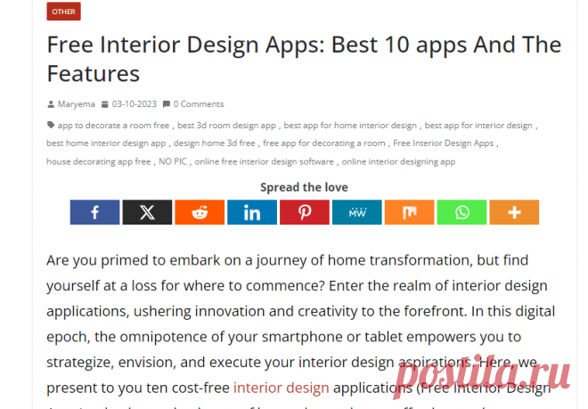 Free Interior Design Apps: Best 10 apps And The Features