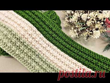 çok kolay çok şık | tığ işi kabartmalı örgü modeli yapılışı