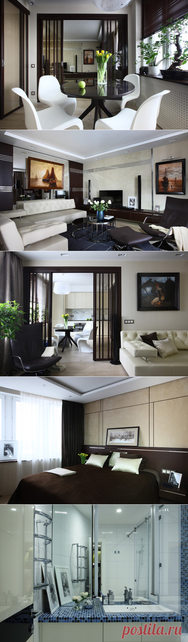 Мужской интерьер современной городской квартиры