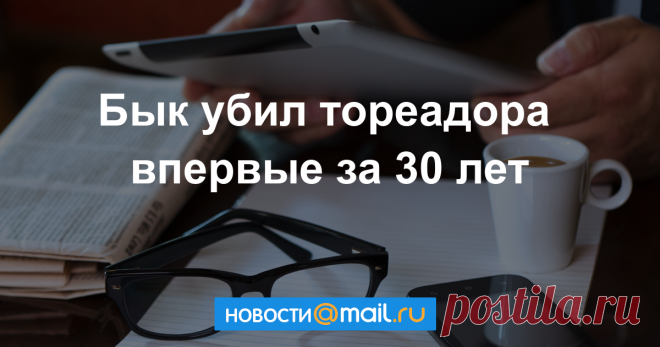 Бык убил тореадора впервые за 30 лет